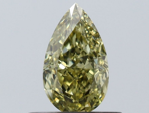 0.59 carat Fancy Deep Yellow-VVS1 Natūralus Pear Deimantas (1)