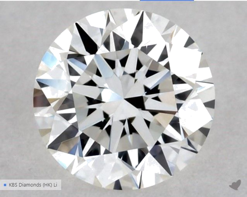 0.5 carat G-VVS2 Excellent cut Natūralus Round Deimantas (1)