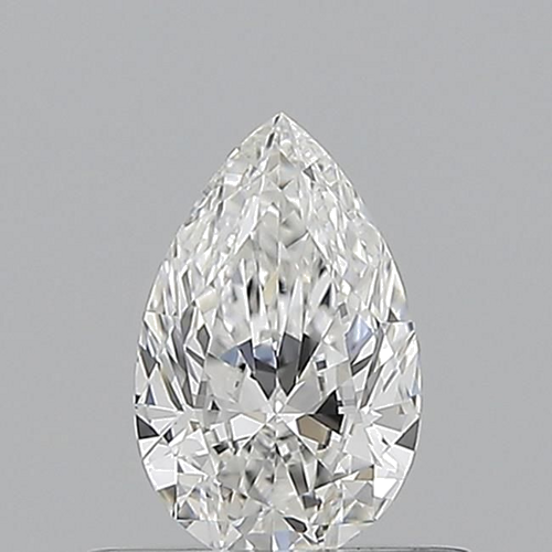0.5 carat E-IF Natūralus Pear Deimantas (1)