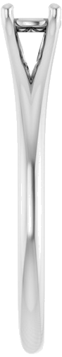 Sužadėtuvių Žiedas „Solitaire“ 14k white gold Round 4.1mm (4)