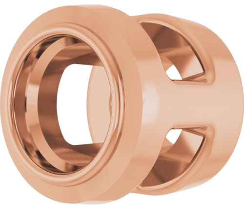 10K Rose 2.5 mm Round Slide Pendant Mounting (2)