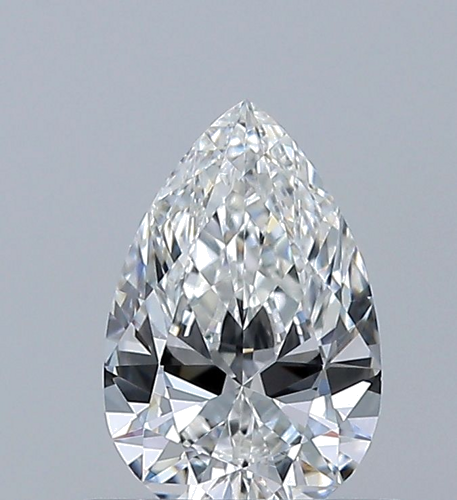 0.5 carat F-VS2 Natūralus Pear Deimantas (1)