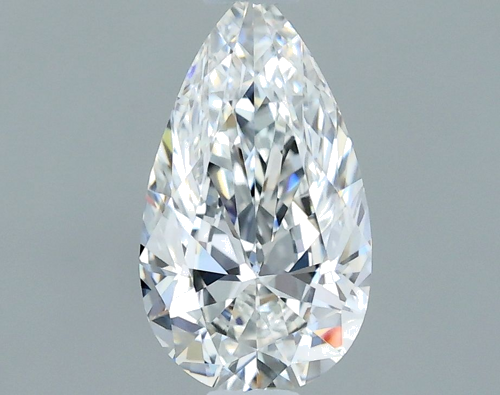 0.51 carat F-VVS1 Natūralus Pear Deimantas (1)
