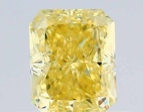 0.53 carat Fancy Intense Yellow-VS1 Natūralus Radiant Deimantas (1)