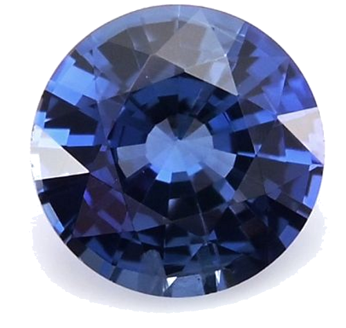 0.52 carat BLUE Round Safyras (1)