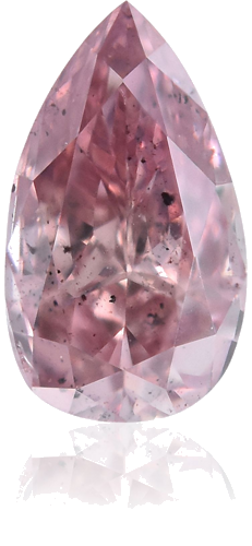 0.38 carat Fancy Intense Purplish Pink-SI2 Natūralus Pear Deimantas (1)