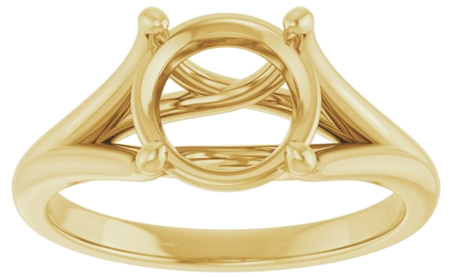 Sužadėtuvių Žiedas „Solitaire“ 14k yellow gold Round 8.2mm (3)