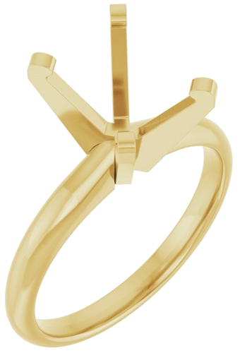 Sužadėtuvių Žiedas „Solitaire“ 14k yellow gold Oval 10mm x 8mm (1)