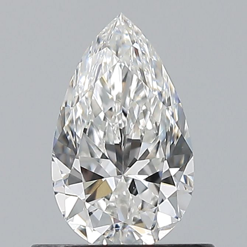 0.6 carat F-VS2 Natūralus Pear Deimantas (1)