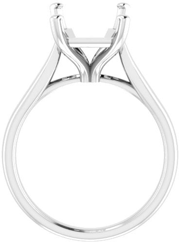 Sužadėtuvių Žiedas „Solitaire“ 585 Baltojo Aukso Emerald 11mm x 9mm (2)