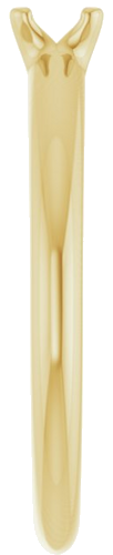 Sužadėtuvių Žiedas „Solitaire“ 10k yellow gold Round 4.1mm (4)