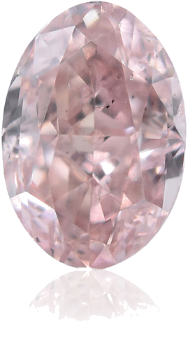 0.24 carat Fancy  Pink-SI2 Natūralus Oval Deimantas (1)