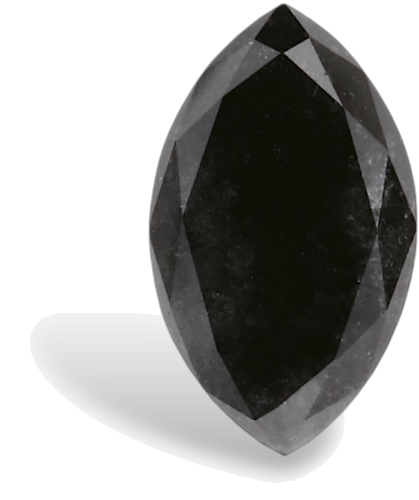 0.44 carat Fancy Black-VVS2 Natūralus Marquise Deimantas (1)