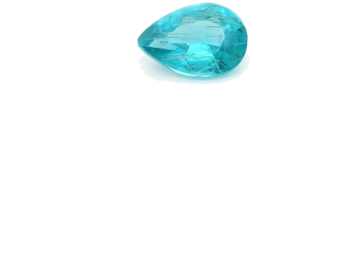 0.49 carat BLUE Pear Apatite (1)