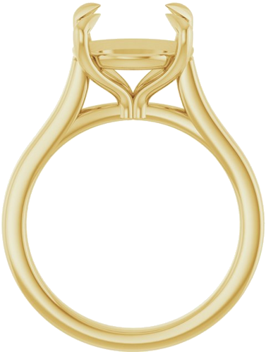 Sužadėtuvių Žiedas „Claw-Prong“ 14k yellow gold Round 11mm (2)