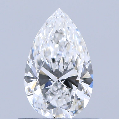 0.5 carat E-VVS2 Natūralus Pear Deimantas (1)