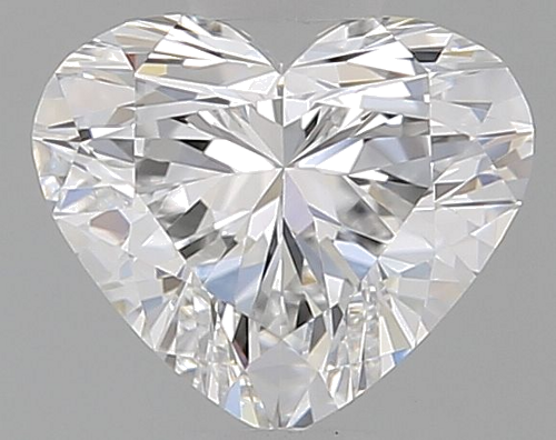 0.44 carat E-VVS1 Natūralus Heart Deimantas (1)