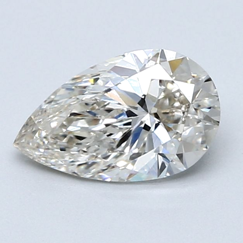 1.29 carat K FAINT BROWN-VS1 Natūralus Pear Deimantas (1)