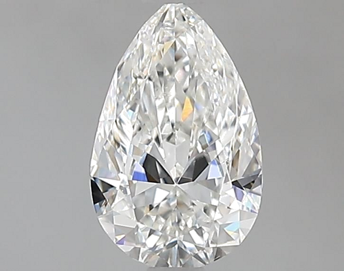 0.9 carat G-VS2 Natūralus Pear Deimantas (1)