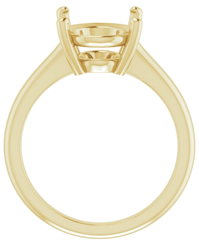 Sužadėtuvių Žiedas „V-End Prong“ 10k yellow gold Oval 12mm x 10mm (2)