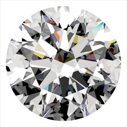 0.51 carat D-SI2 Excellent cut Natūralus Round Deimantas (1)