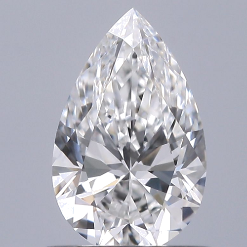 0.61 carat F-VVS2 Natūralus Pear Deimantas (1)