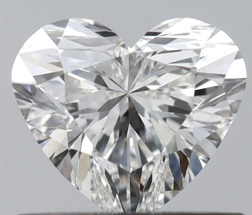 0.53 carat I-VVS1 Natūralus Heart Deimantas (1)