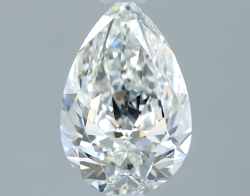 0.7 carat F-IF Natūralus Pear Deimantas (1)