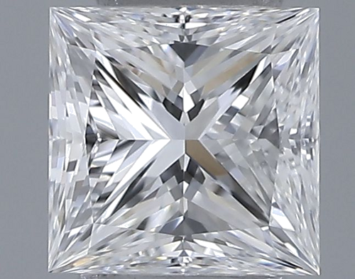 0.5 carat E-VVS2 Natūralus Princess Deimantas (1)
