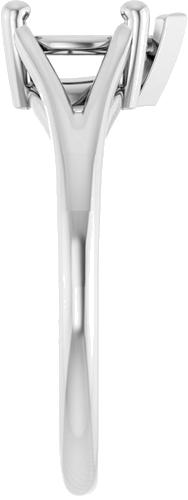 Sužadėtuvių Žiedas „Solitaire Split-Shank“ 14k white gold Pear 8mm x 6mm (4)