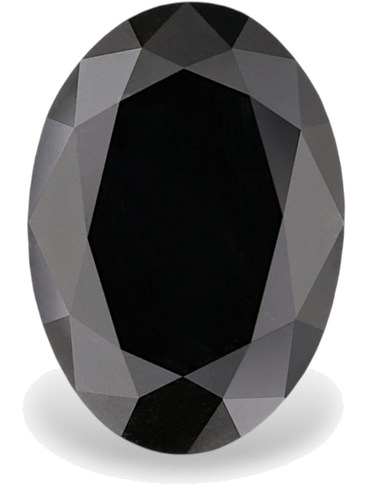 3.35 carat Fancy Black-VVS2 Natūralus Oval Deimantas (1)
