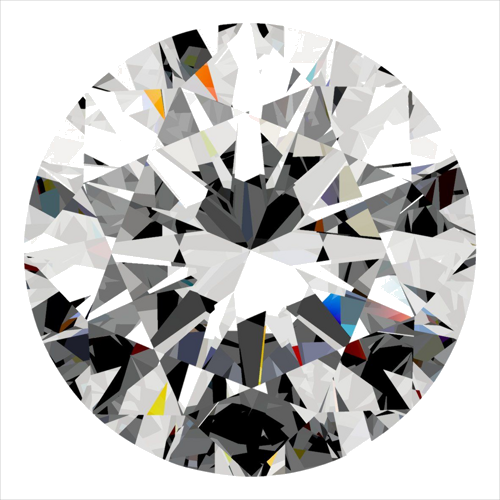 0.4 carat E-VS2 Excellent cut Natūralus Round Deimantas (1)