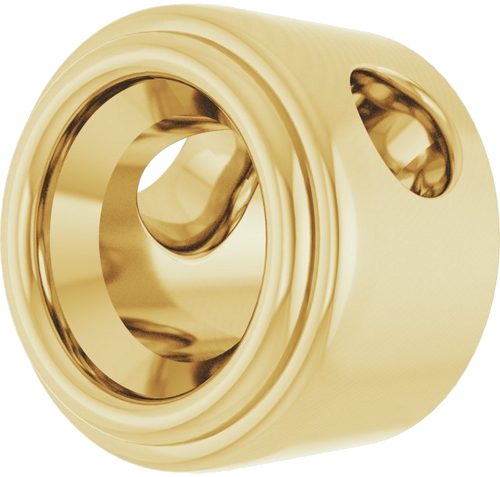 Pakabukas „Bezel-Set Solitaire“ 10k yellow gold Round 3.4mm (2)