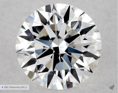 0.5 carat G-VVS2 Excellent cut Natūralus Round Deimantas (1)