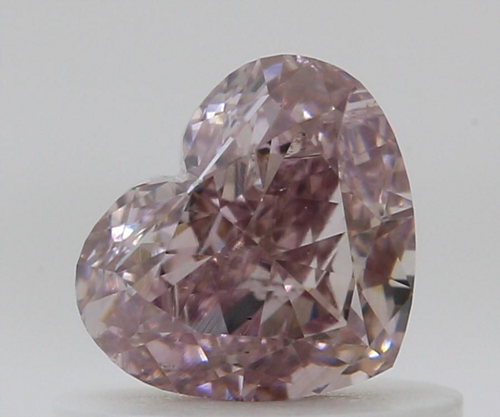 0.52 carat Fancy Brownish Pink-SI1 Natūralus Heart Deimantas (1)