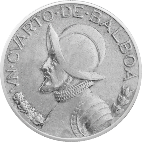 1/4 Balboa 1947 Panama sidabrinė moneta (1)