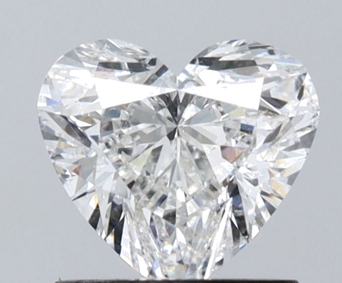 1.01 carat F-SI2 Natūralus Heart Deimantas (1)
