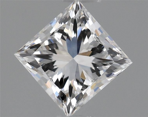 0.46 carat E-VVS2 Natūralus Princess Deimantas (1)