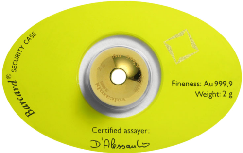 2 г Острова Кука 10 долларов Золотая сфера Valcambi (2)