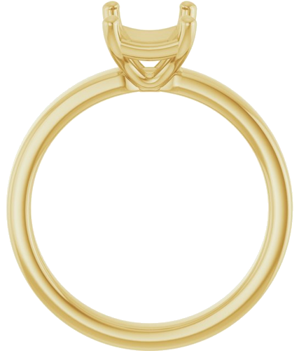 Sužadėtuvių Žiedas „Solitaire“ 18k yellow gold Emerald 8mm x 6mm (2)
