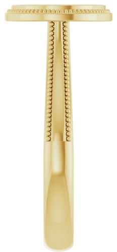 Sužadėtuvių Žiedas „Solitaire“ 585 Geltonojo Aukso Round 8.2mm (4)