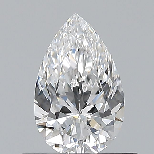 0.52 carat D-VVS2 Natūralus Pear Deimantas (1)