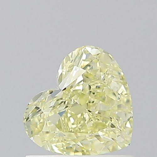 1.0 carat Fancy Yellow-VS2 Natūralus Heart Deimantas (1)