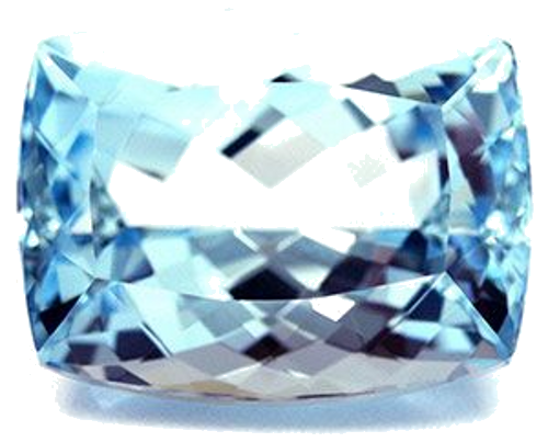6.89 carat BLUE Cushion Aquamarine (1)