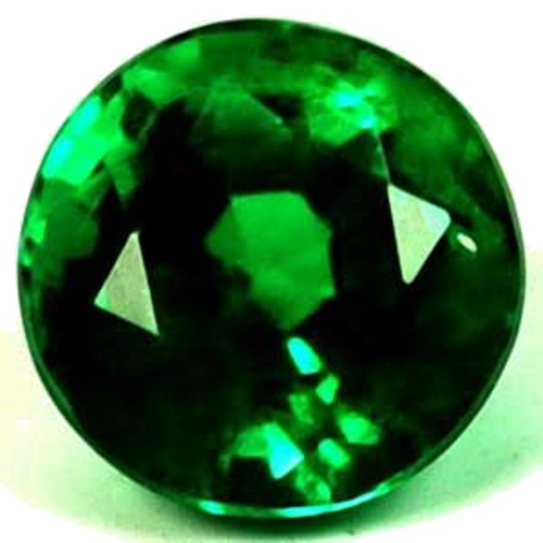 0.36 carat GREEN Round Smaragdas (1)