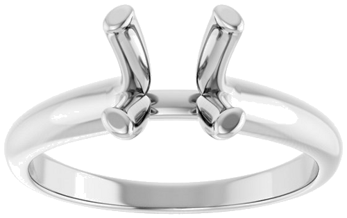 Sužadėtuvių Žiedas „Solitaire“ 14k white gold Round 8mm (3)