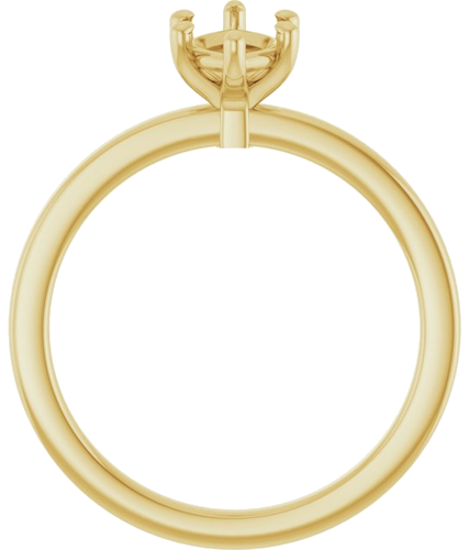 Sužadėtuvių Žiedas „Solitaire“ 14k yellow gold Marquise 10mm x 5mm (2)