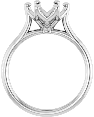 Sužadėtuvių Žiedas „Cathedral-Style Solitaire“ 14k white gold Round 8.2mm (2)