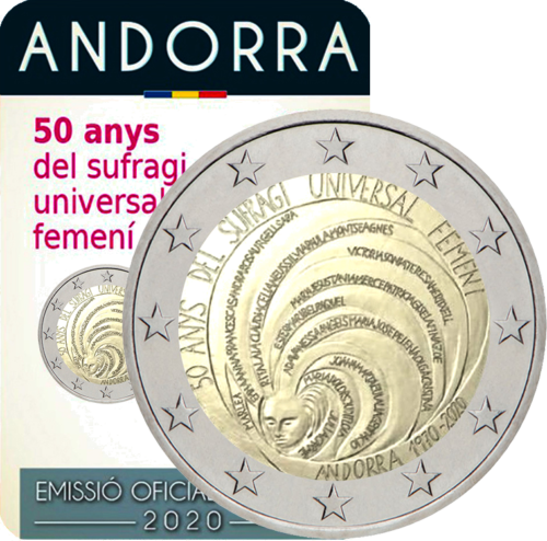 2020 Andorra Voting right 2 euro BU coin (1)