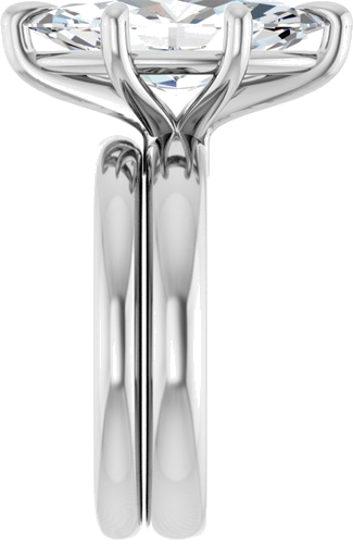 Sužadėtuvių Žiedas „Claw-Prong“ 14k white gold Marquise 16mm x 8mm (9)